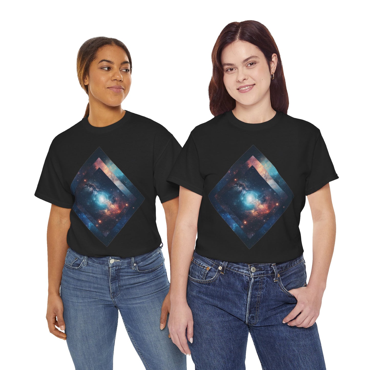 Diamond Galaxy Art Graphic Tee Shirt *Multiple Colors*