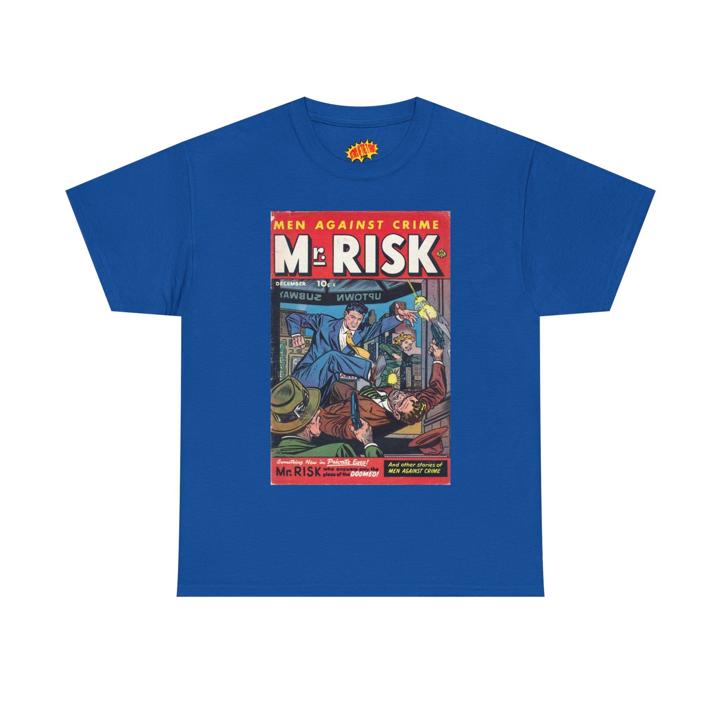 Mr. Risk December Comic Tee Shirt *Multiple Colors*