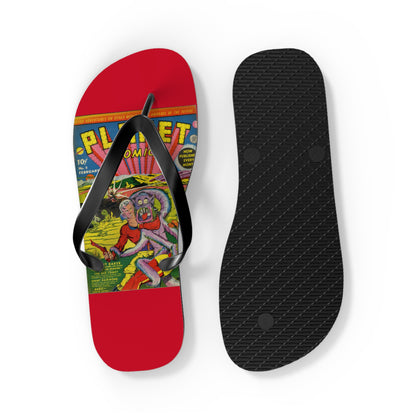 Planet Comics #2 Flip Flops Red *Multiple Sizes Available*
