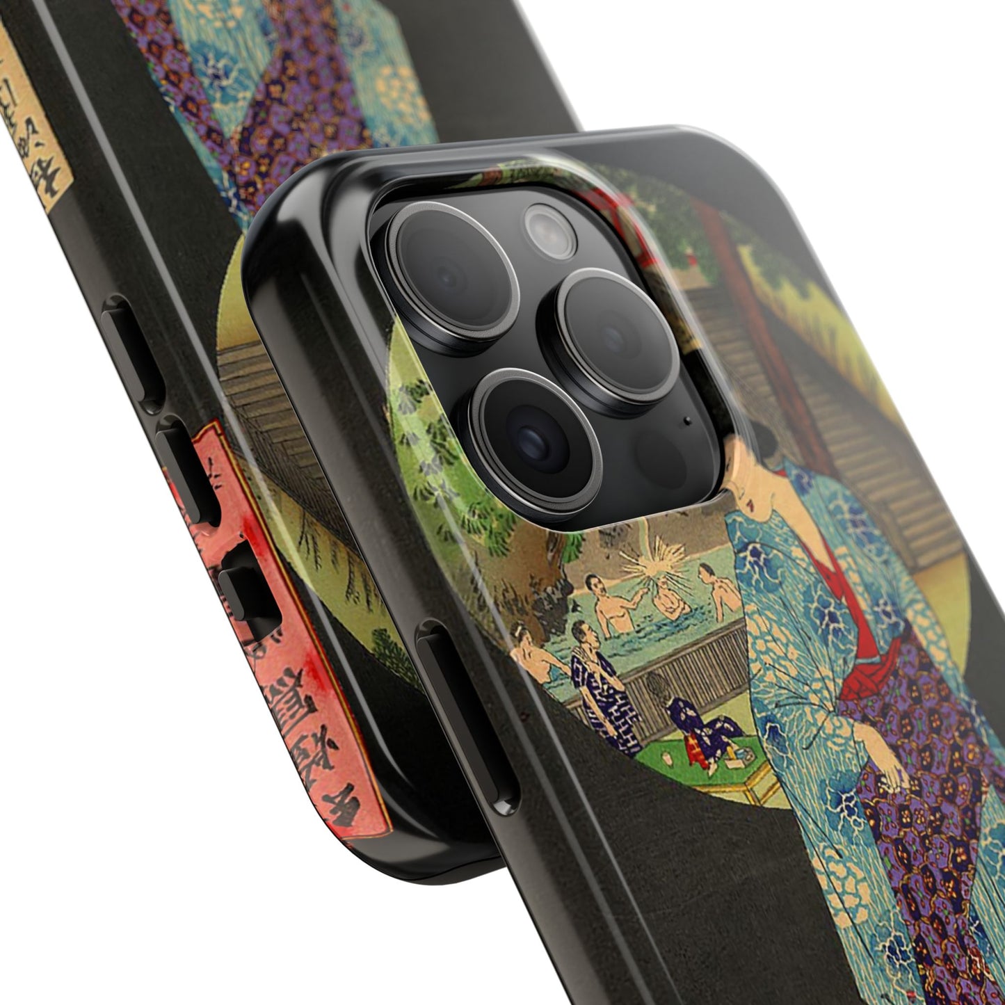 Oji Waterfall by Toyohara Chikanobu, 1890 iPhone Case *Many Sizes Available*