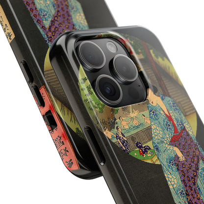Oji Waterfall by Toyohara Chikanobu, 1890 iPhone Case *Many Sizes Available*