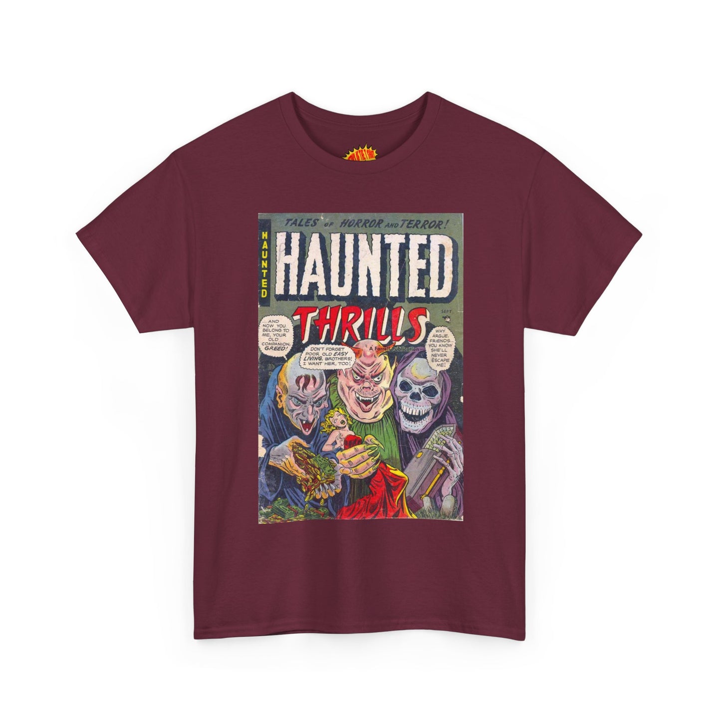 Haunted Thrills September Comic Tee Shirt *Multiple Colors*