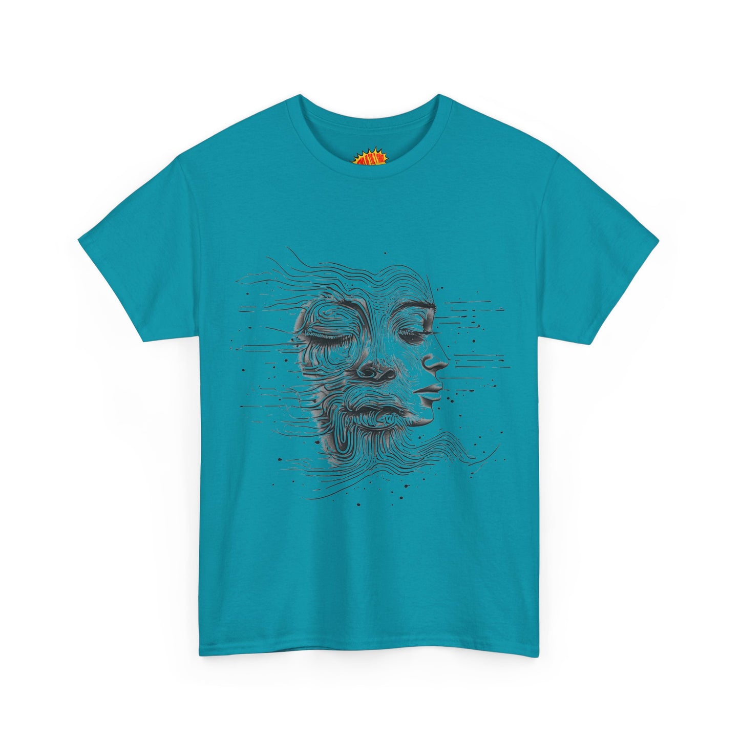 Line Drawing Graphic Art Faces Tee Shirt *Multiple Colors*