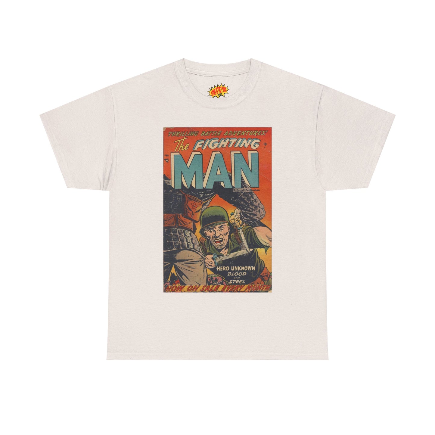 The Fighting Man February Comic Tee Shirt *Multiple Colors*