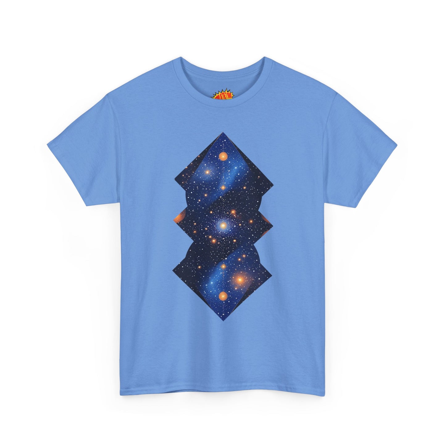 Geometric Shaped Galaxy Graphic Space Art Tee Shirt *Multiple Colors*