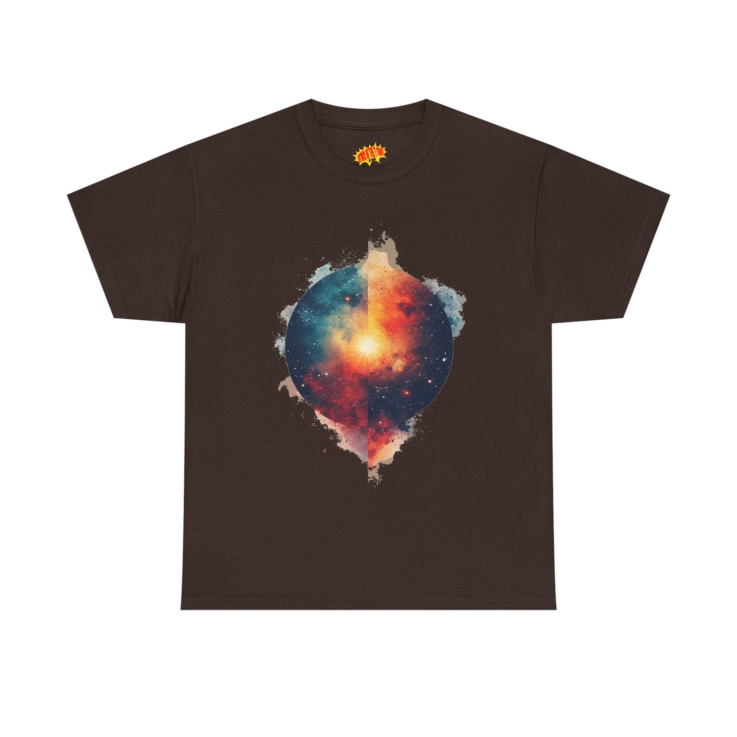 Round Galaxy w/Nebula Graphic Art Tee Shirt *Multiple Colors*