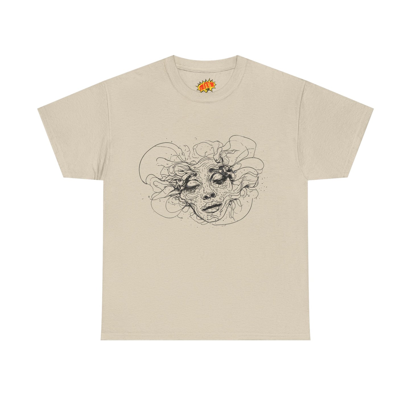 Abstract Face Line Drawing Graphic Art Tee Shirt *Multiple Colors*