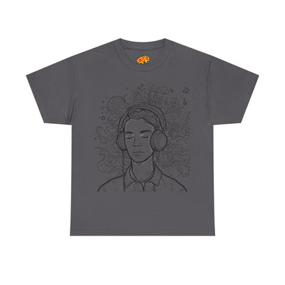 Line Drawing Portrait Graphic Music Art Tee Shirt