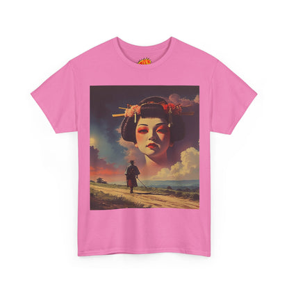 Travelling Samurai w/Sky Geisha Woman T-Shirt