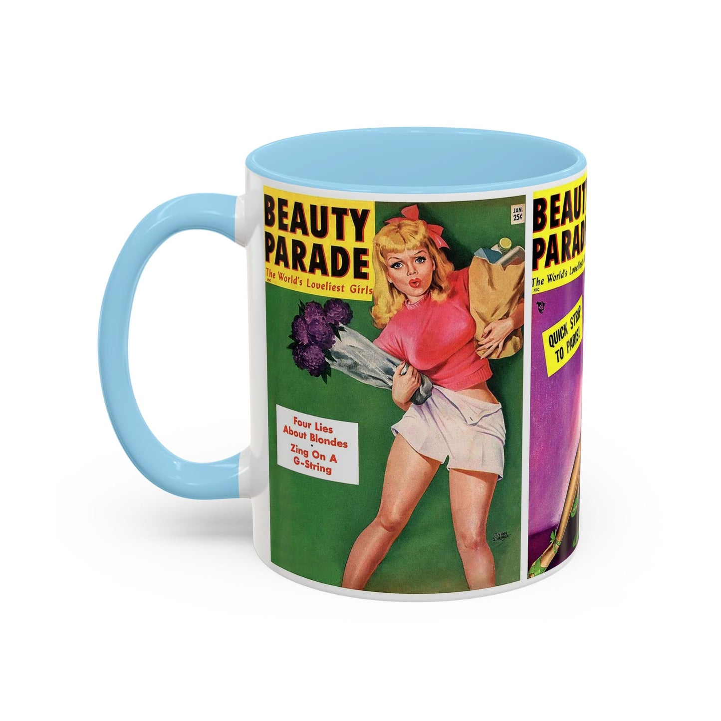 Beauty Parade Pin-Up Coffee Mug - 11oz, Multiple Colors Available