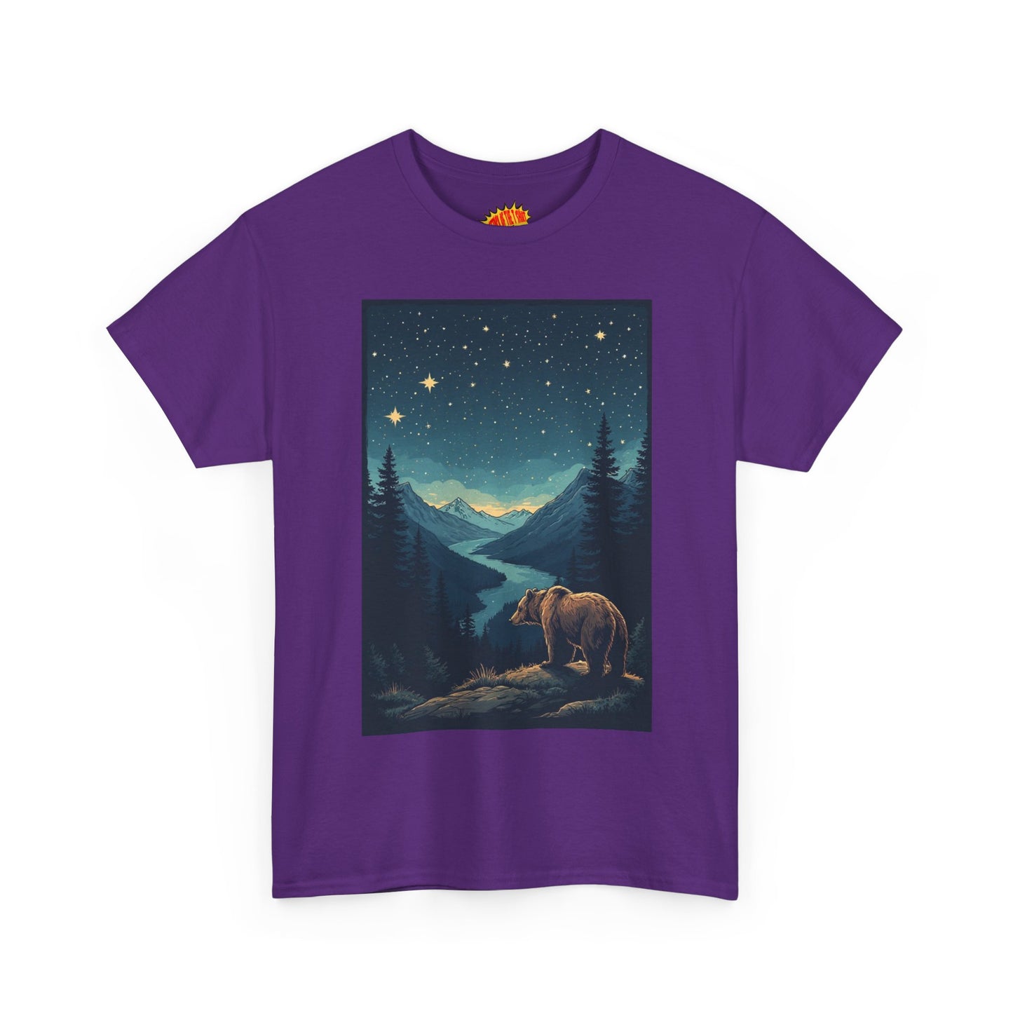 Grizzly Bear Night Scene T-Shirt *Multiple Colors*