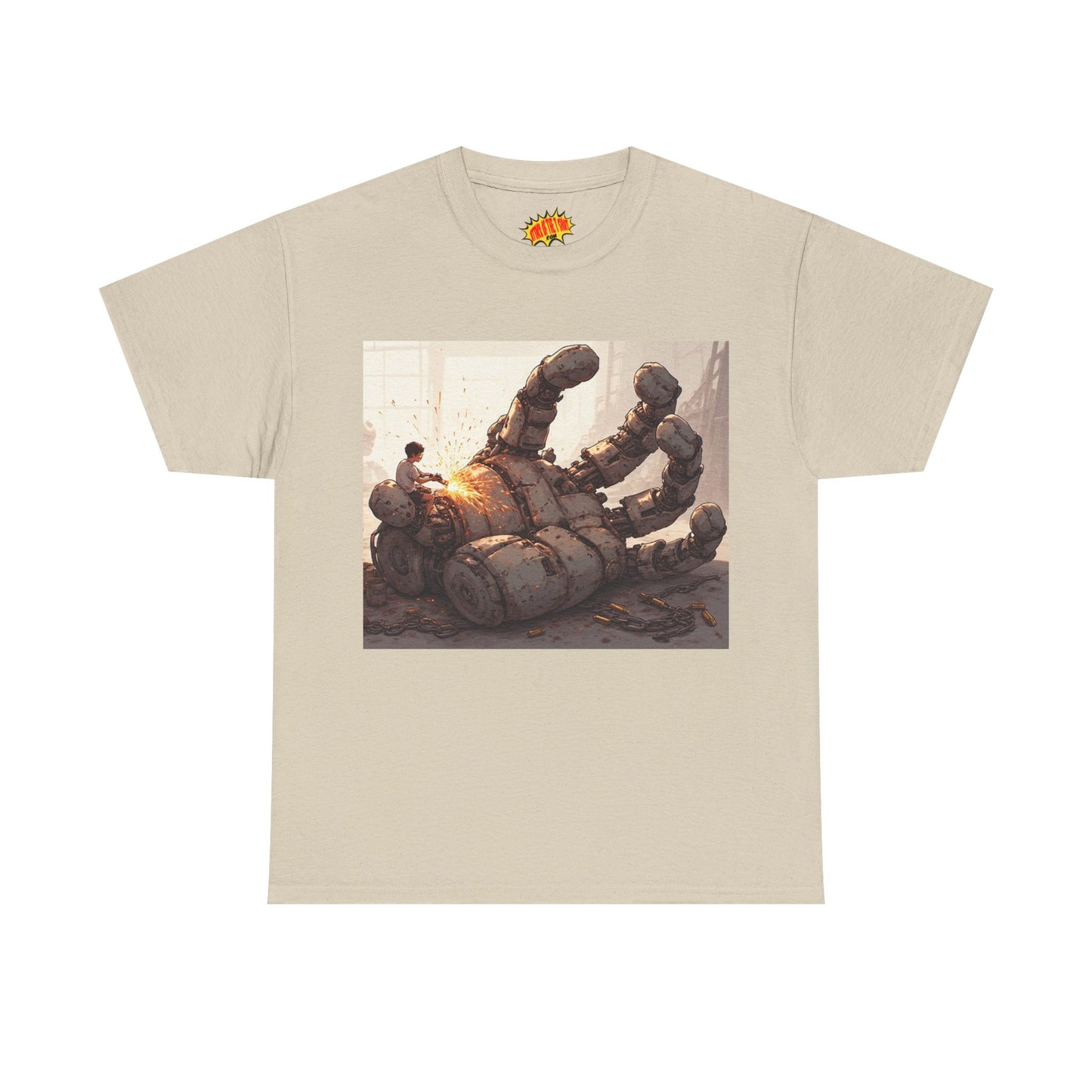 Anime Welder w/Giant Robot Hand T-Shirt *Multiple Colors*