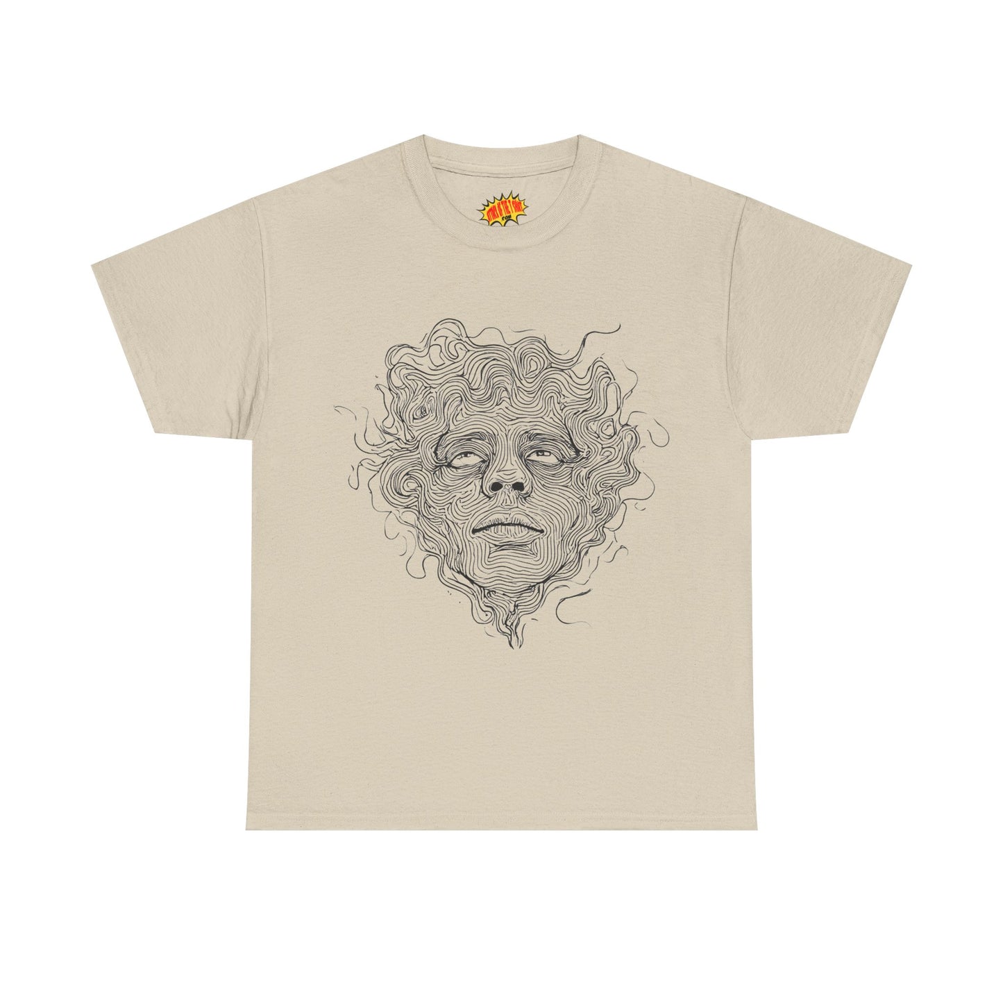 Human Face Line Drawing Graphic Art Tee Shirt *Multiple Colors*