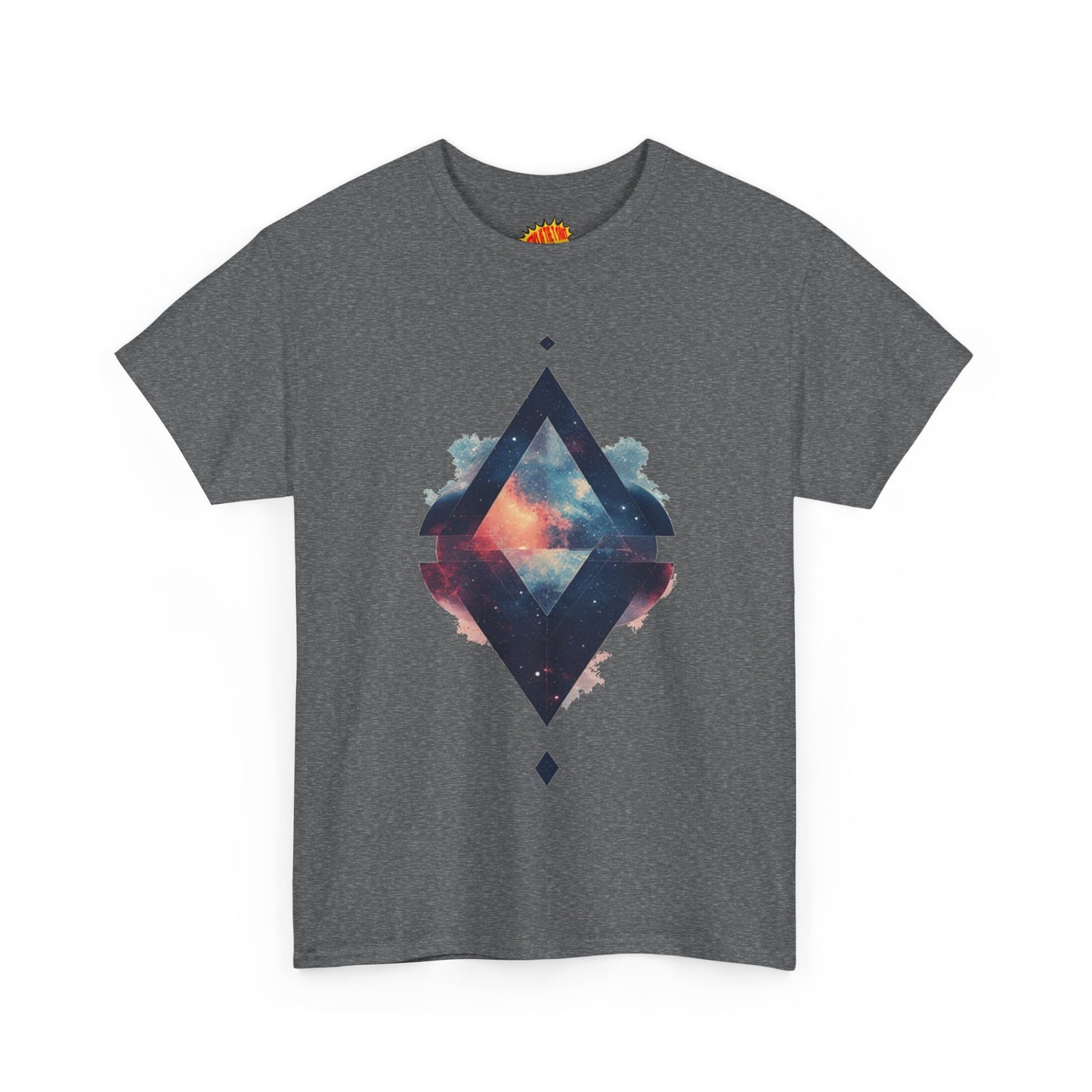 Split Diamond Shape Nebula Graphic Space Art Tee Shirt *Multiple Colors*