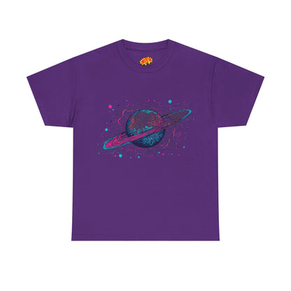 Ringed Planet Space Art Graphic Tee Shirt