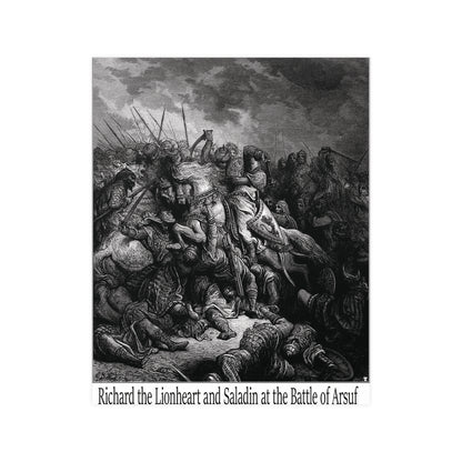 Richard the Lionheart and Saladin at the Battle of Arsuf - Gustav Dore, 1877