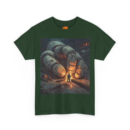 Anime Factory Welder w/Giant Robot Mech Hand T-Shirt