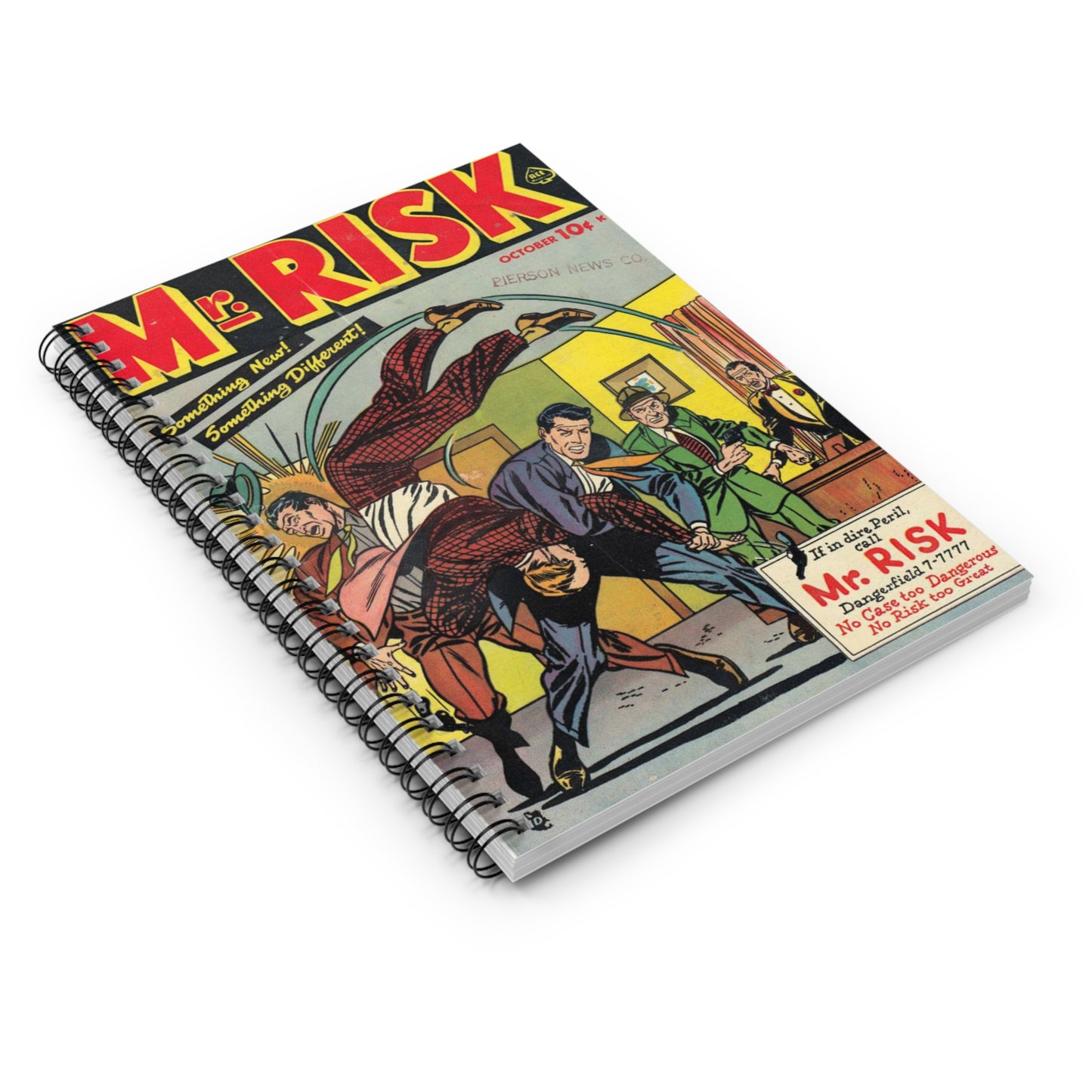 Mr. Risk October Comic Book Cover Notebook