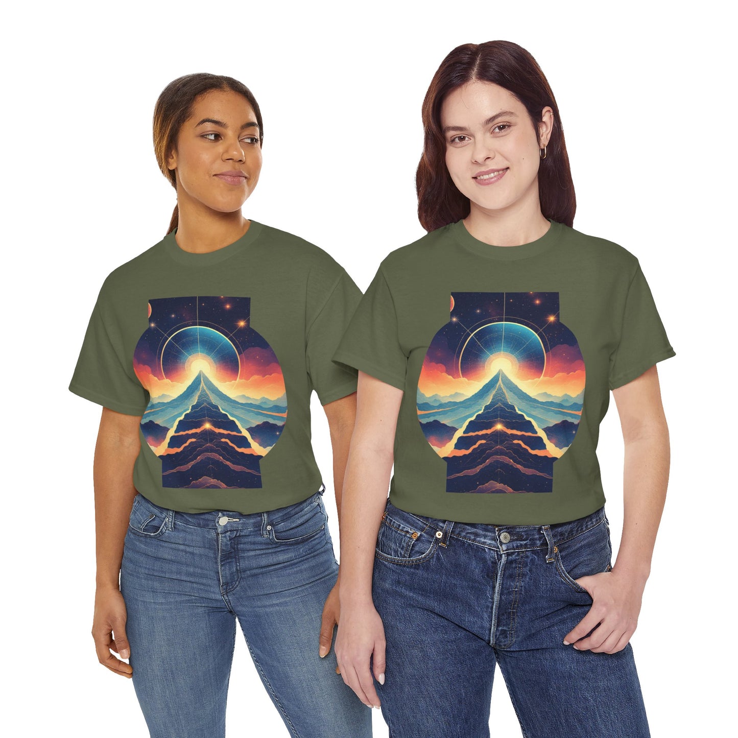 Cosmic Stairway Galaxy Graphic Art Tee Shirt *Multiple Colors*