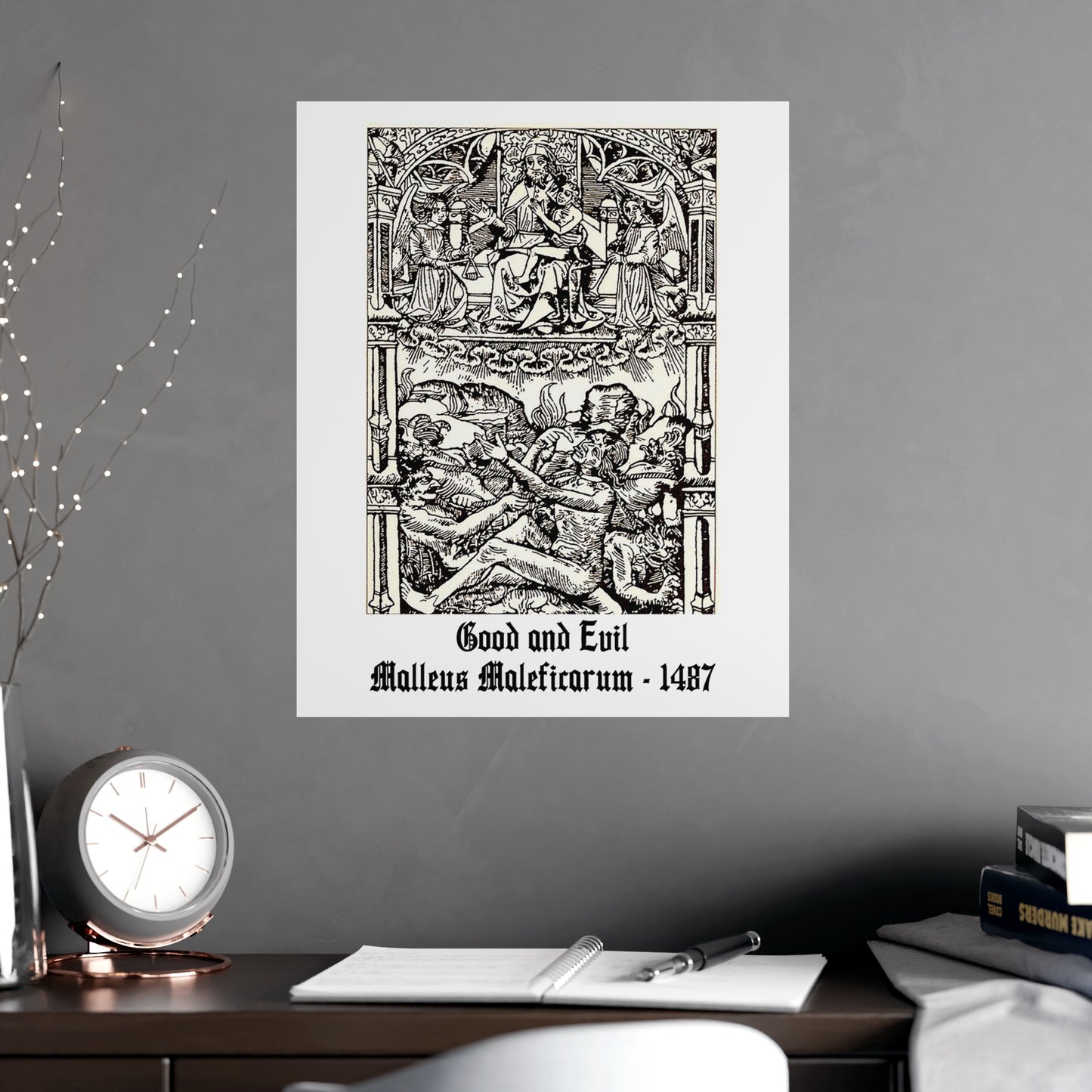 Good and Evil - Malleus Maleficarum, 1487 - Many Sizes Available