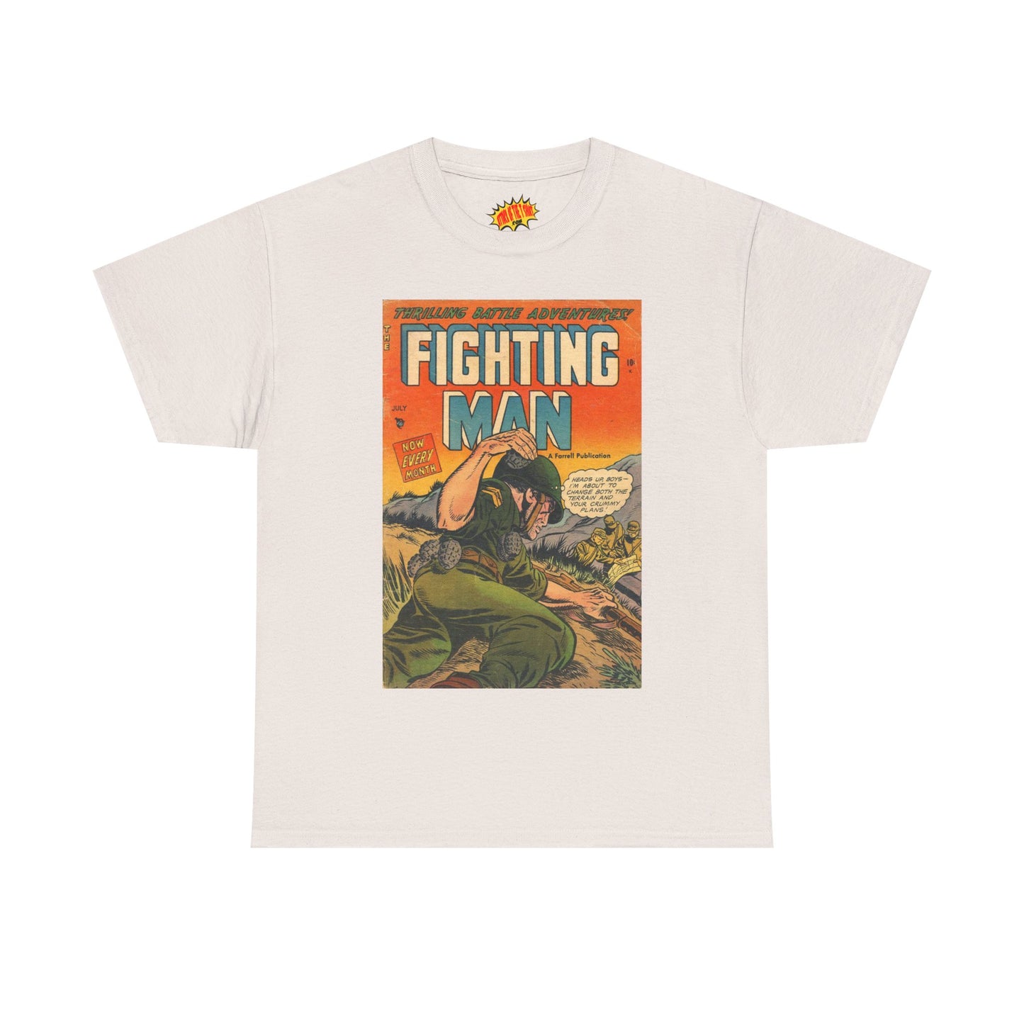 The Fighting Man July Comic Tee Shirt *Multiple Colors*