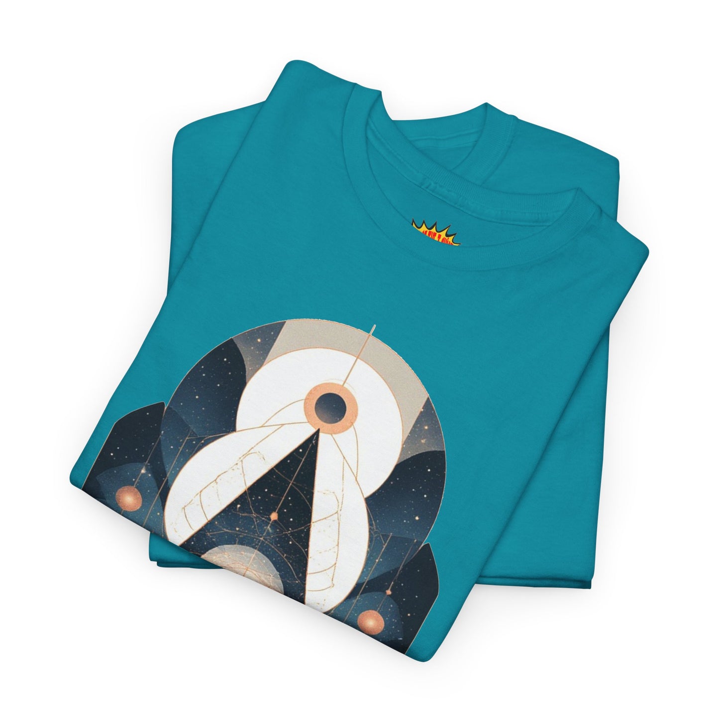 Geometric Space Art Pattern Graphic Tee Shirt *Multiple Colors*