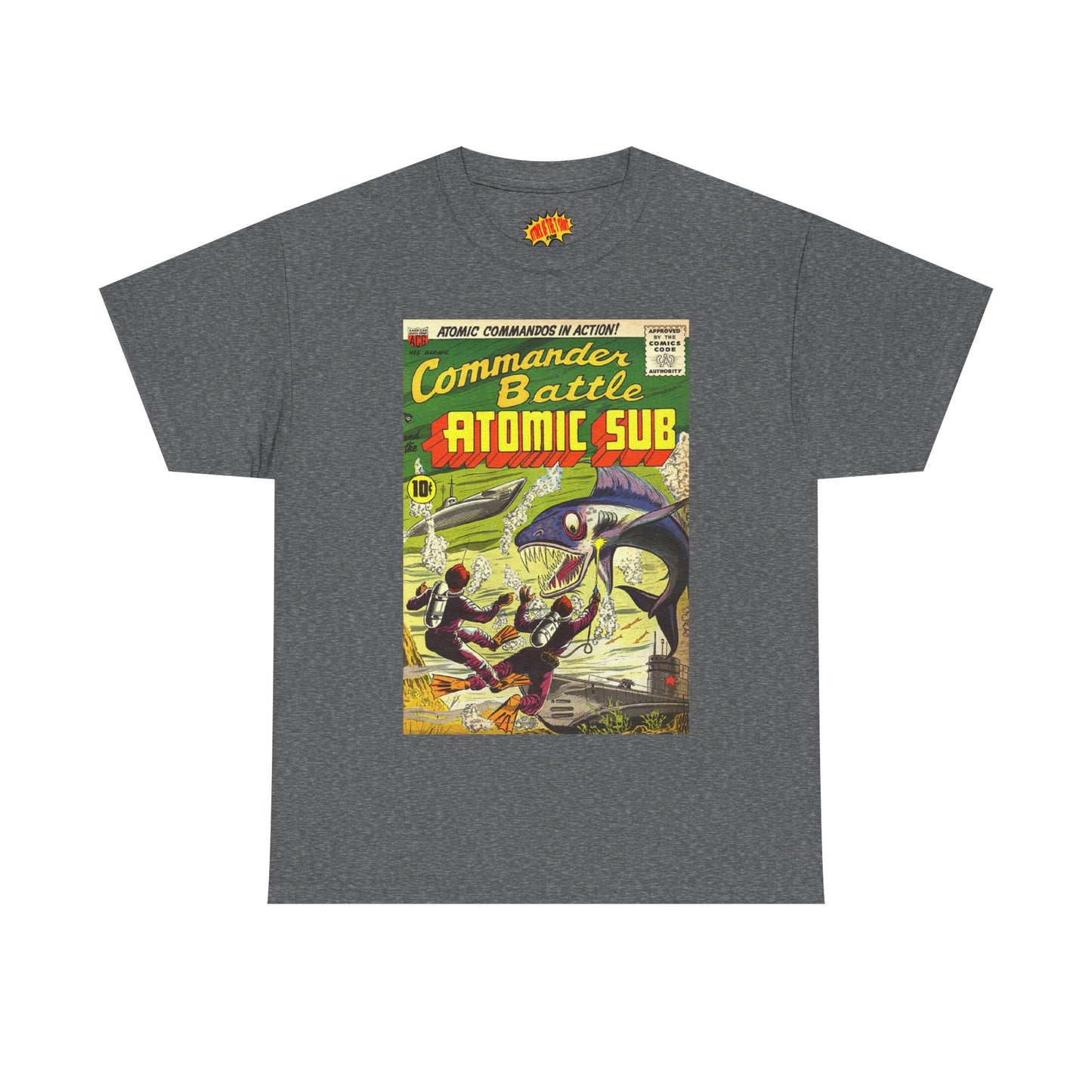 Commander Battle Atomic Sub Comic No. 5 Tee Shirt *Multiple Colors*