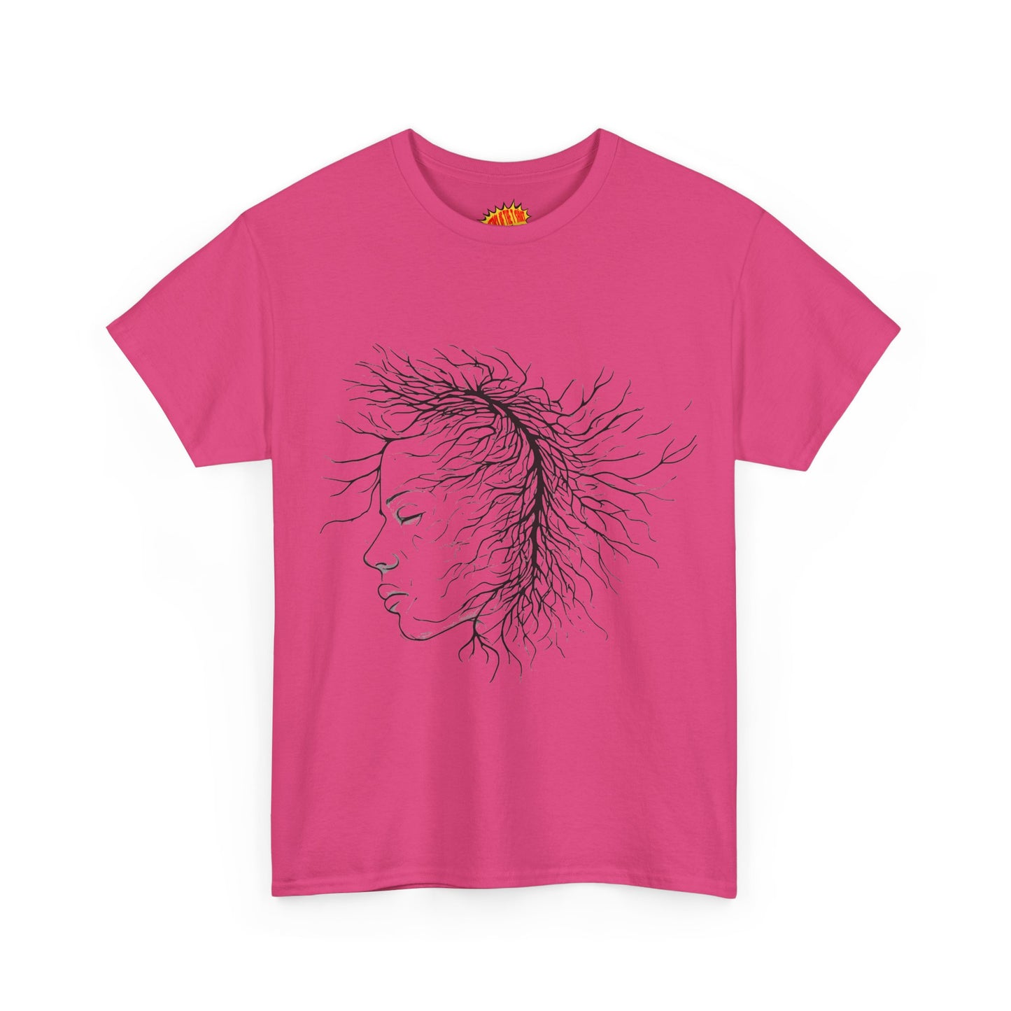 Capillary Face Line Drawing Graphic Art Tee Shirt *Multiple Colors*