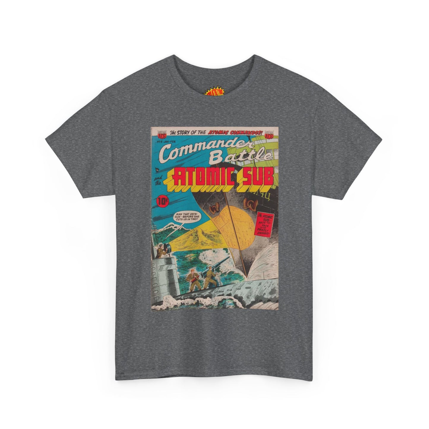 Commander Battle Atomic Sub No. 4 Comic Tee Shirt *Multiple Colors*