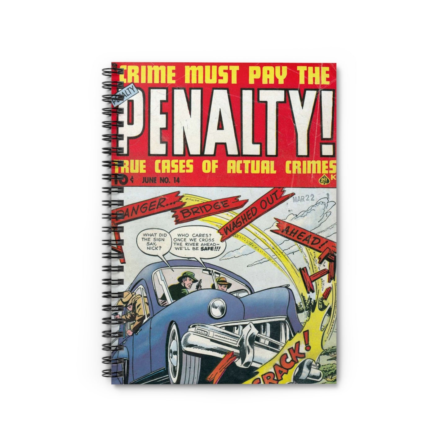 PENALTY! Comic Book Cover Notebook