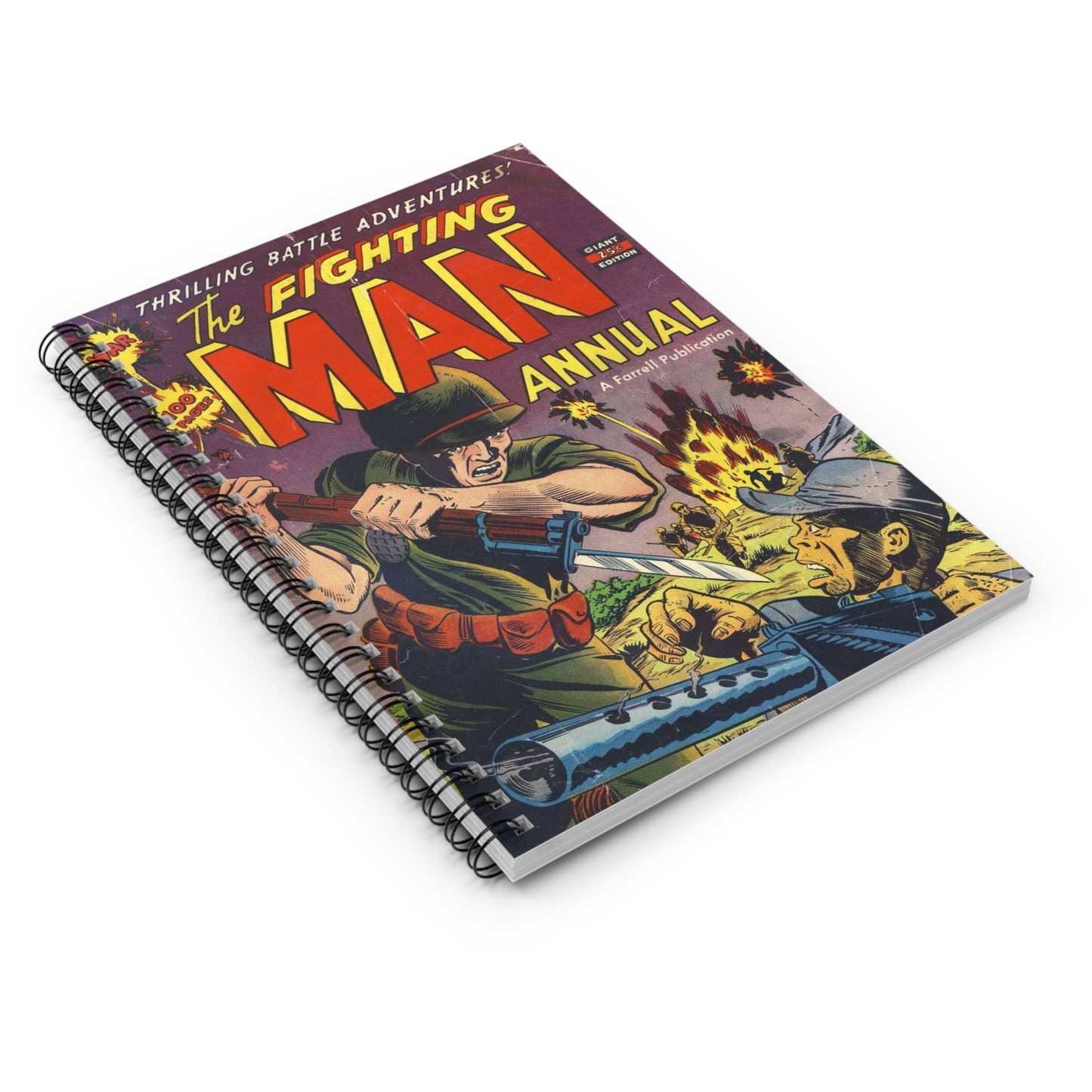 The Fighting Man Annual Comic Book Cover Notebook