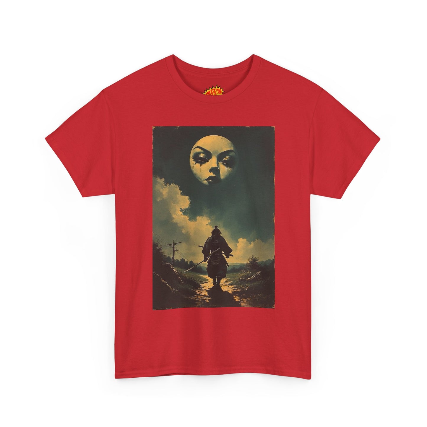 Walking Samurai w/Full Moon Face T-Shirt *Multiple Colors*