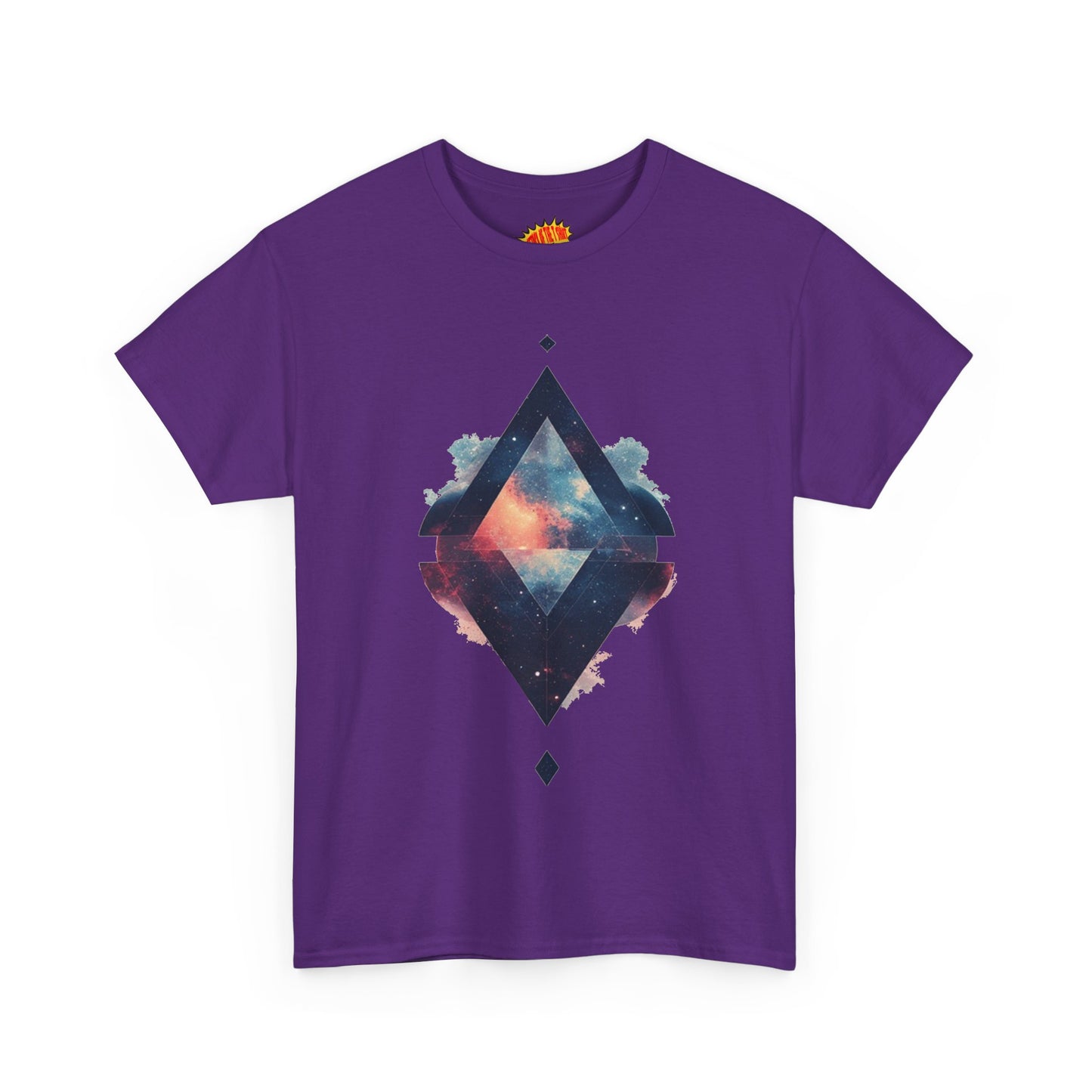 Split Diamond Shape Nebula Graphic Space Art Tee Shirt *Multiple Colors*
