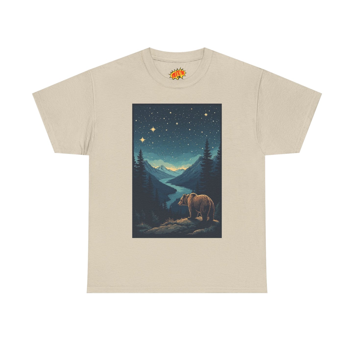 Grizzly Bear Night Scene T-Shirt *Multiple Colors*