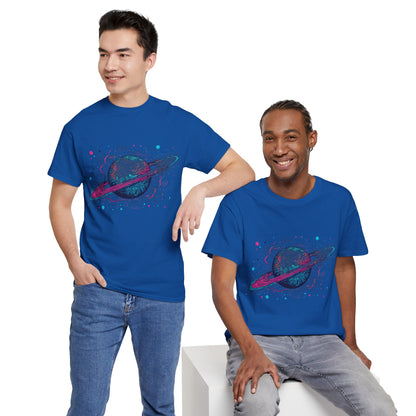Ringed Planet Space Art Graphic Tee Shirt