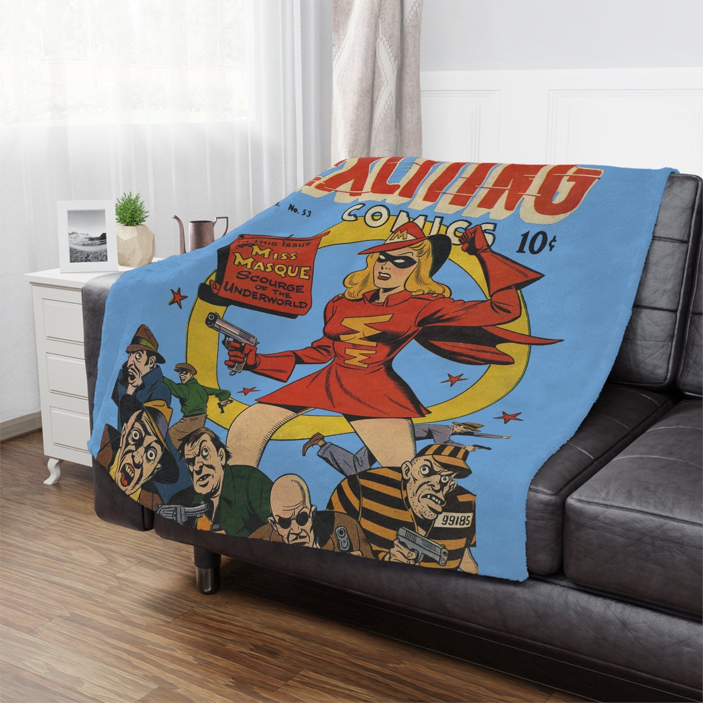 Exciting Comics #53 feat. Miss Masque Microfiber Blanket