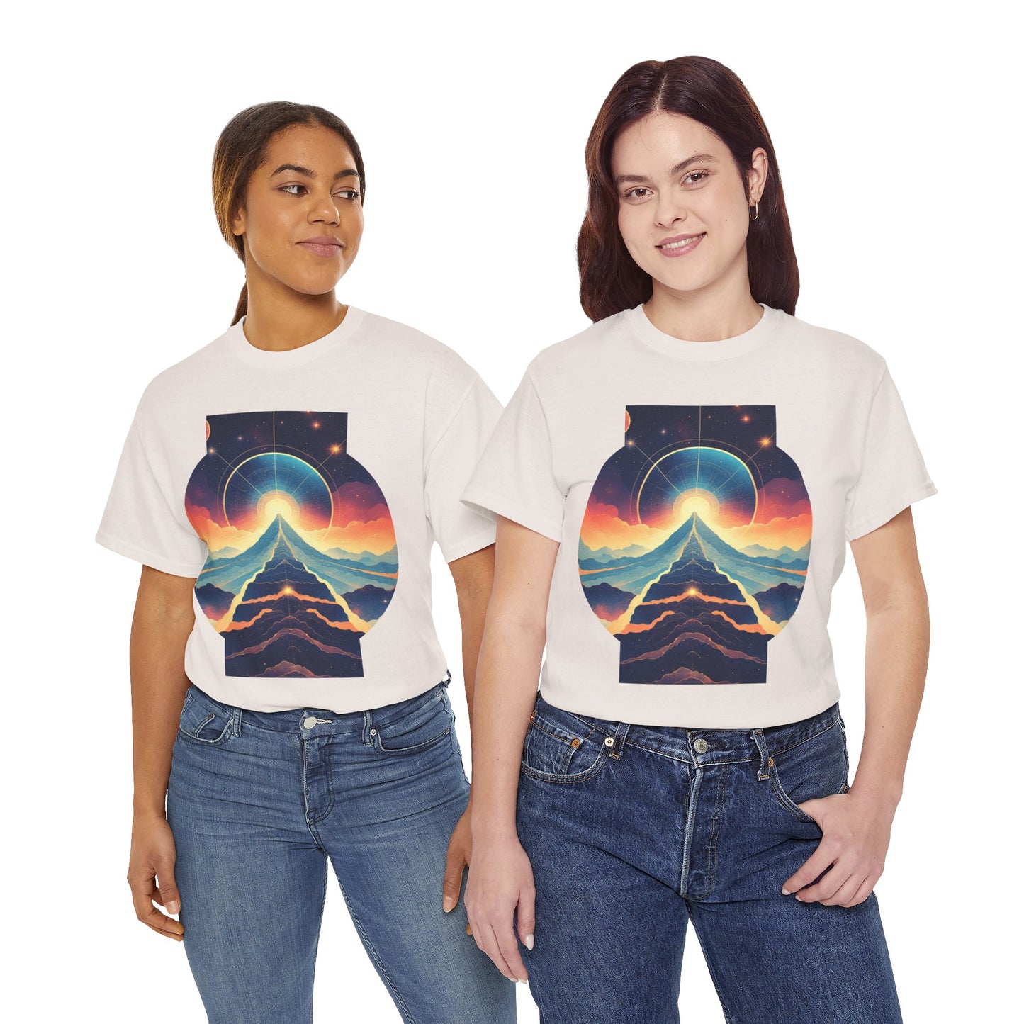 Cosmic Stairway Galaxy Graphic Art Tee Shirt *Multiple Colors*
