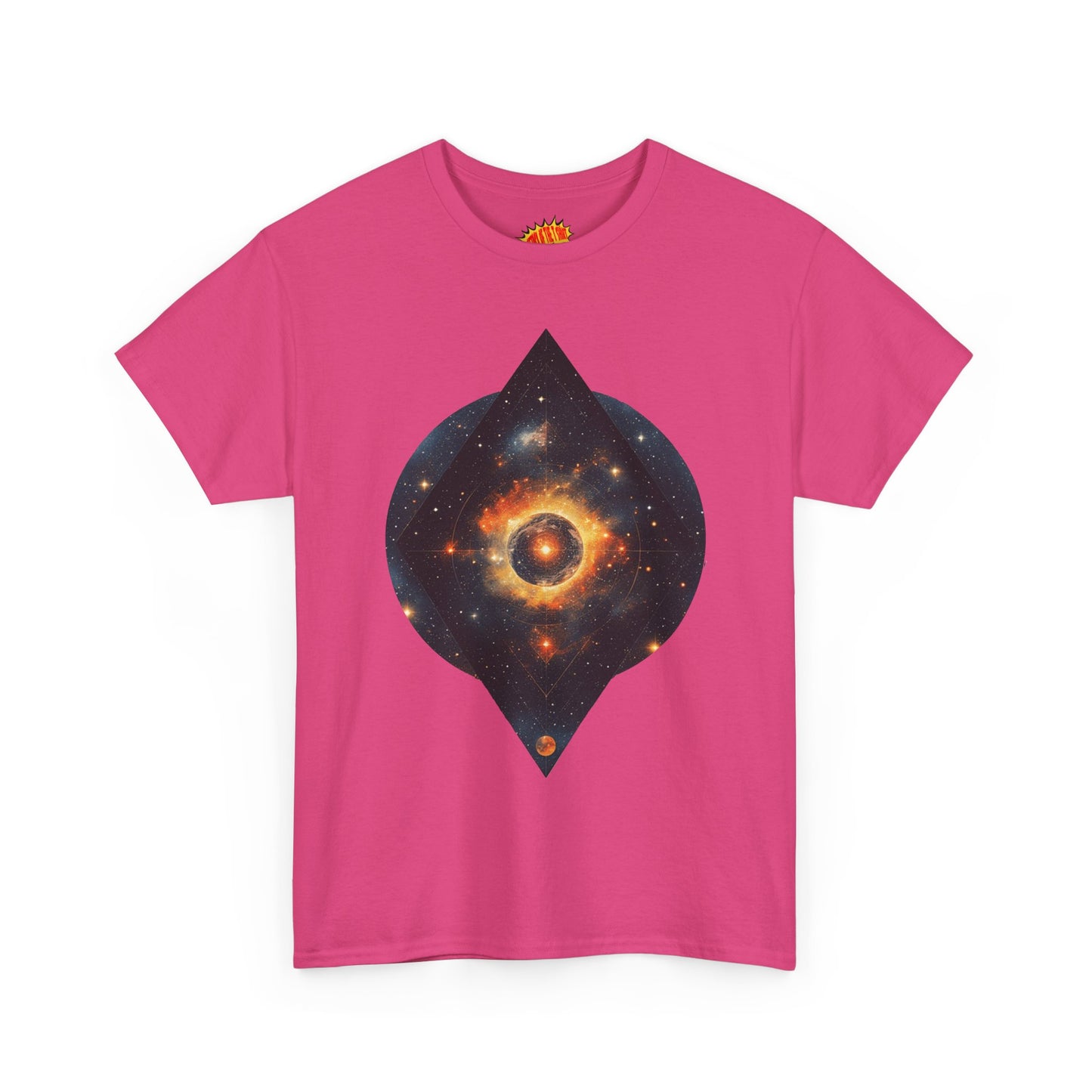 Rounded Diamond Shape Nebula Graphic Space Art Tee Shirt *Multiple Colors*