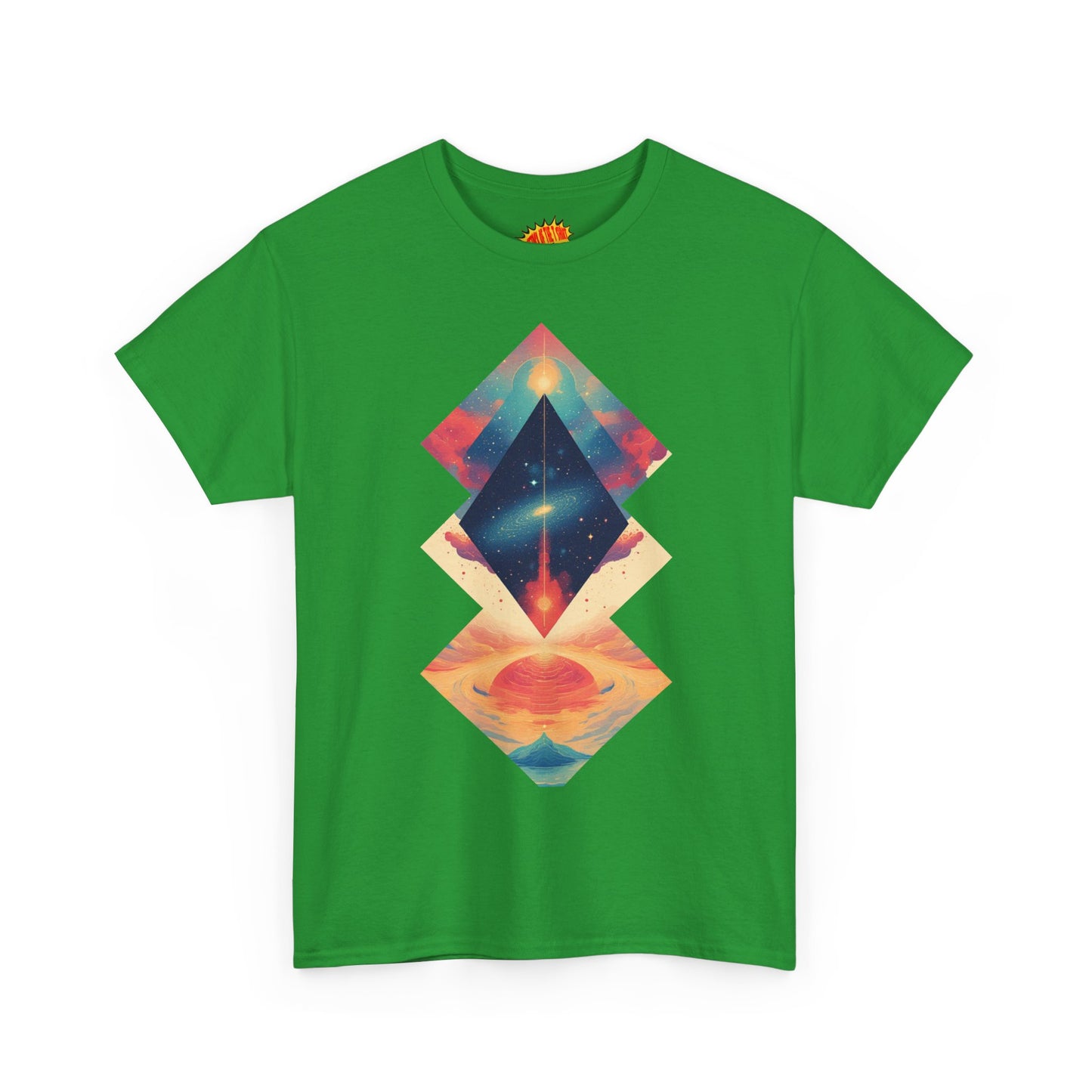 Geometric Shape Galaxy Graphic Space Art Tee Shirt *Multiple Colors*