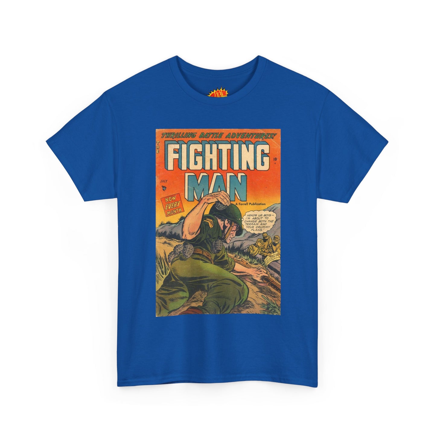 The Fighting Man July Comic Tee Shirt *Multiple Colors*