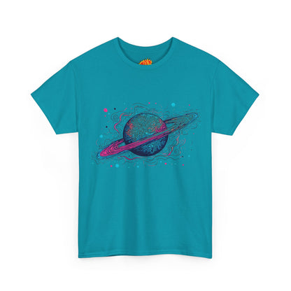 Ringed Planet Space Art Graphic Tee Shirt