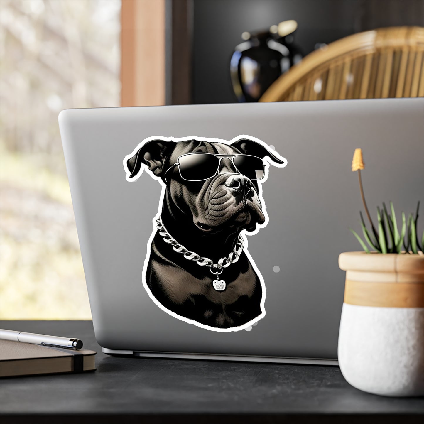 Dog with Sunglasses Durable Vinyl Decal Sticker