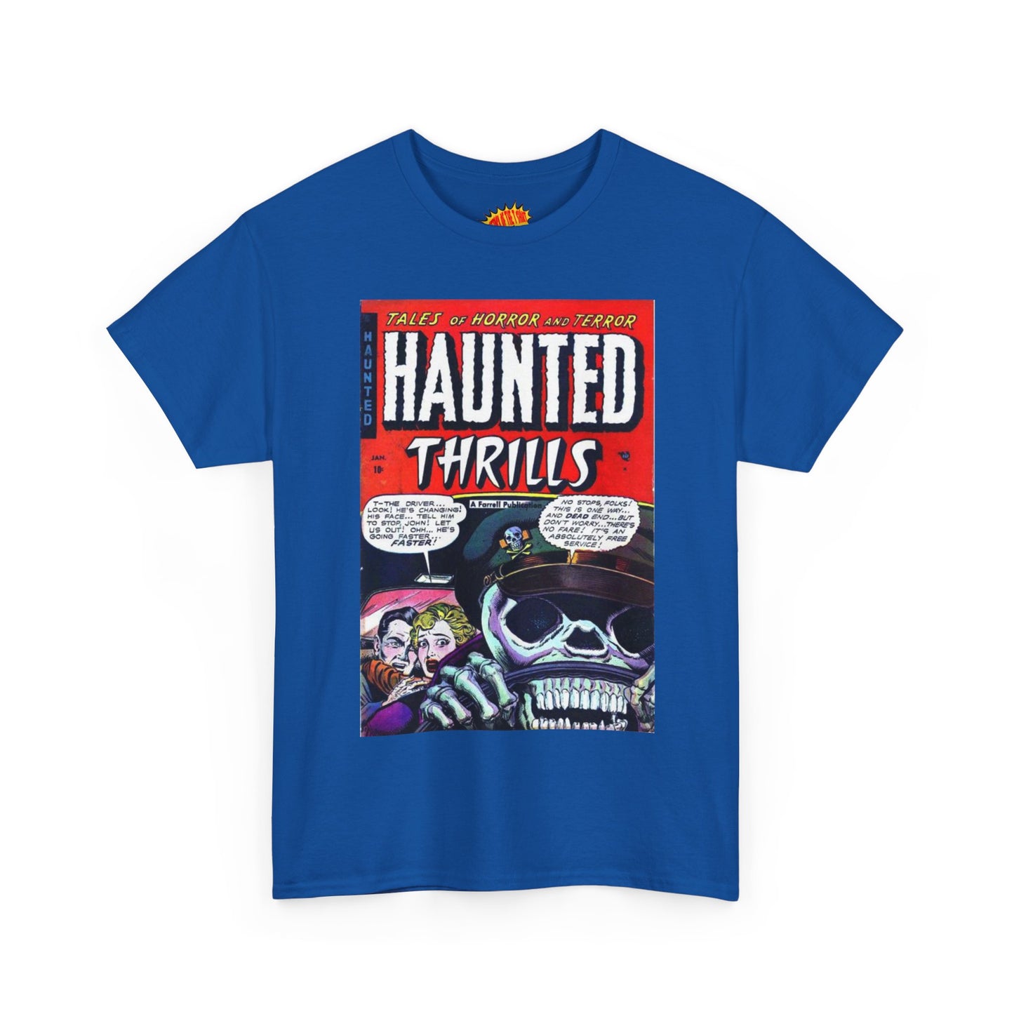 Haunted Thrills January Comic Tee Shirt *Multiple Colors*