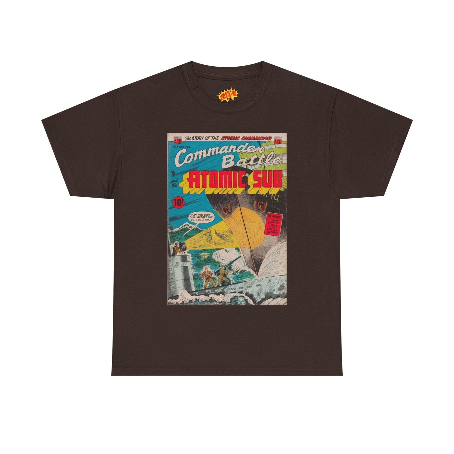 Commander Battle Atomic Sub No. 4 Comic Tee Shirt *Multiple Colors*