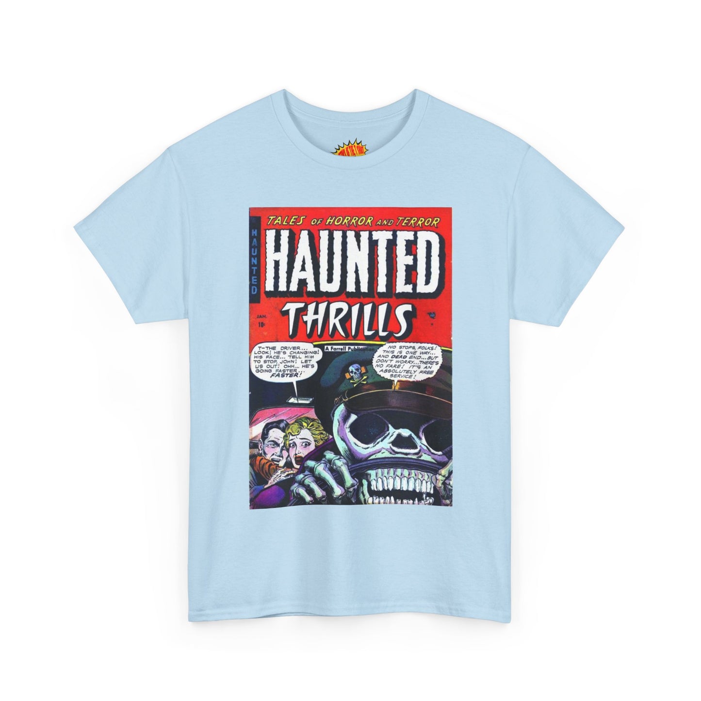 Haunted Thrills January Comic Tee Shirt *Multiple Colors*