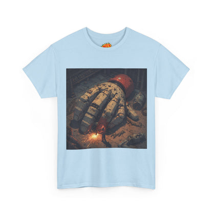 Anime Mech Factory Welder w/Giant Robot Hand T-Shirt
