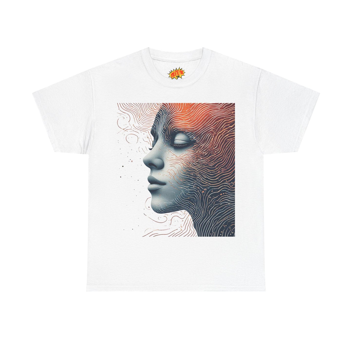 Graphic Art Face Tee Shirt *Multiple Colors*