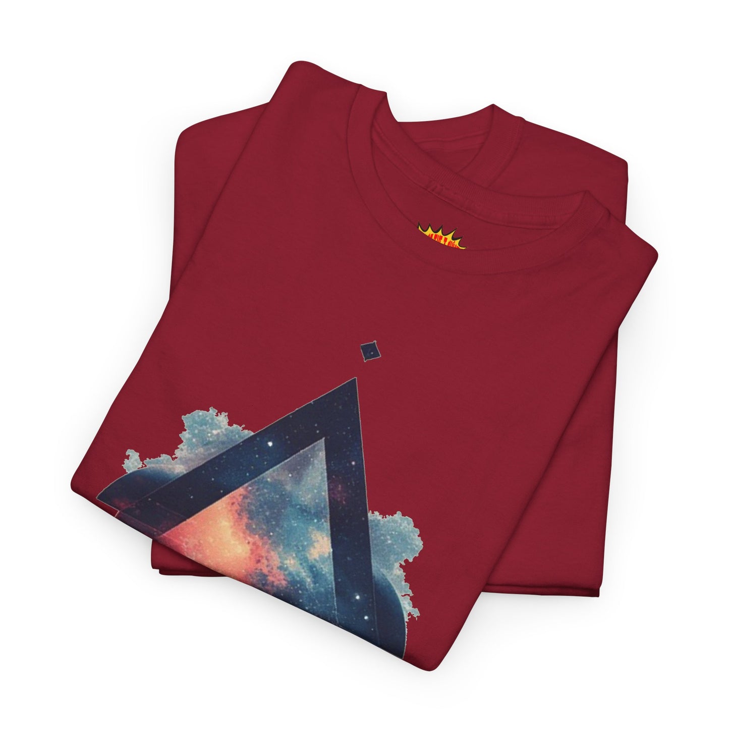 Split Diamond Shape Nebula Graphic Space Art Tee Shirt *Multiple Colors*