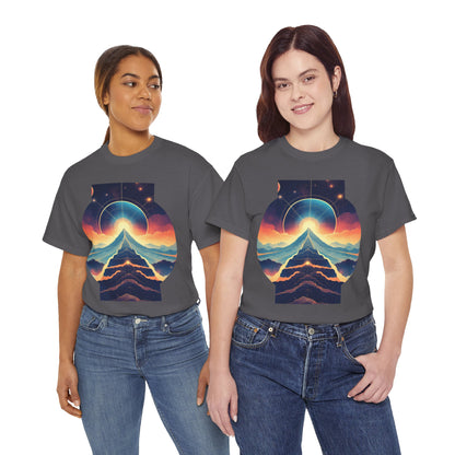 Cosmic Stairway Galaxy Graphic Art Tee Shirt