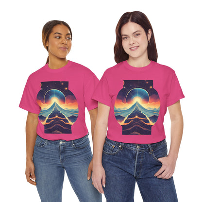 Cosmic Stairway Galaxy Graphic Art Tee Shirt